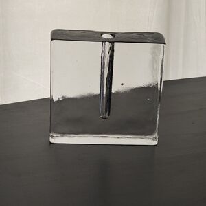 Clear | Vintage | Solifleur Vase | Square Glass